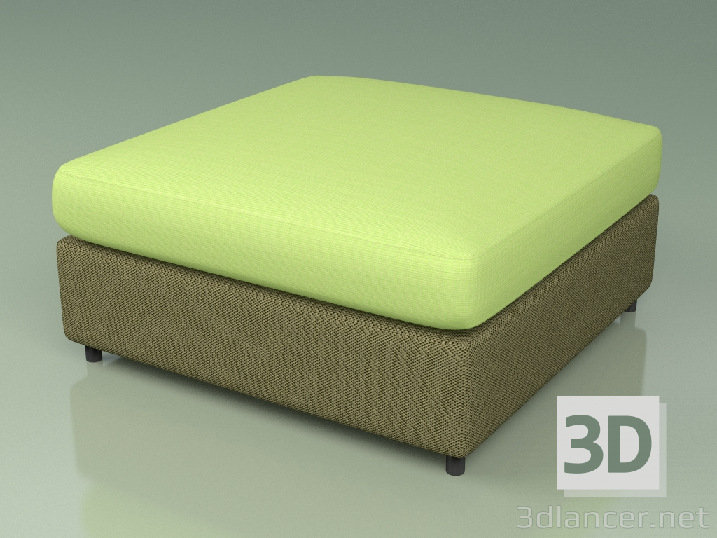 3D Modell Sofamodul 003 (3D Net Olive) - Vorschau