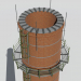 Chimeneas de ladrillo 3D modelo Compro - render