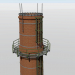 Chimeneas de ladrillo 3D modelo Compro - render