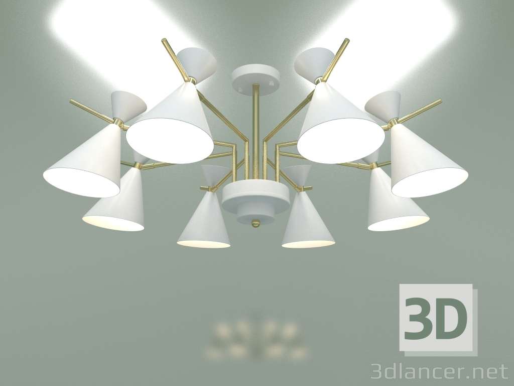 Modelo 3d Candelabro de teto Apart 70114-8 (branco) - preview