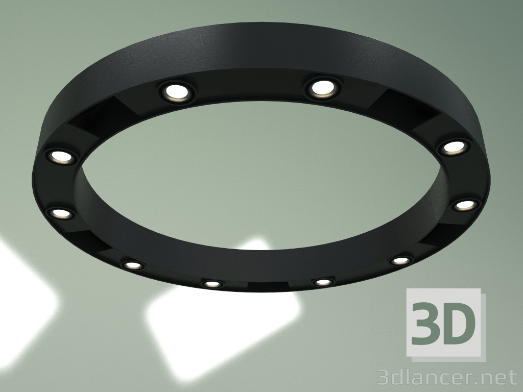 modello 3D Lampadario a LED da soffitto SLC74107 10X3W BK 3000K - anteprima