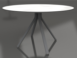 Table à manger ronde sur pied colonne Ø120 (Anthracite)