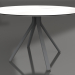 3d model Round dining table on column leg Ø120 (Anthracite) - preview