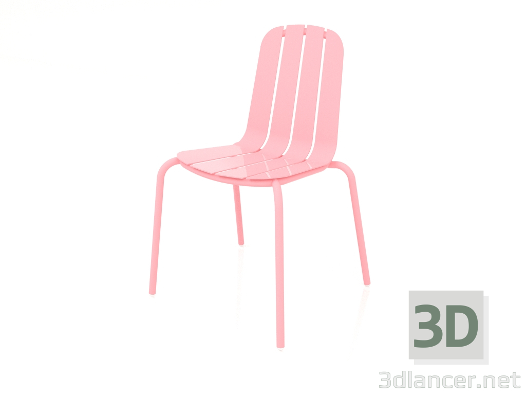 3D modeli Yemek Sandalyesi (Pembe) - önizleme