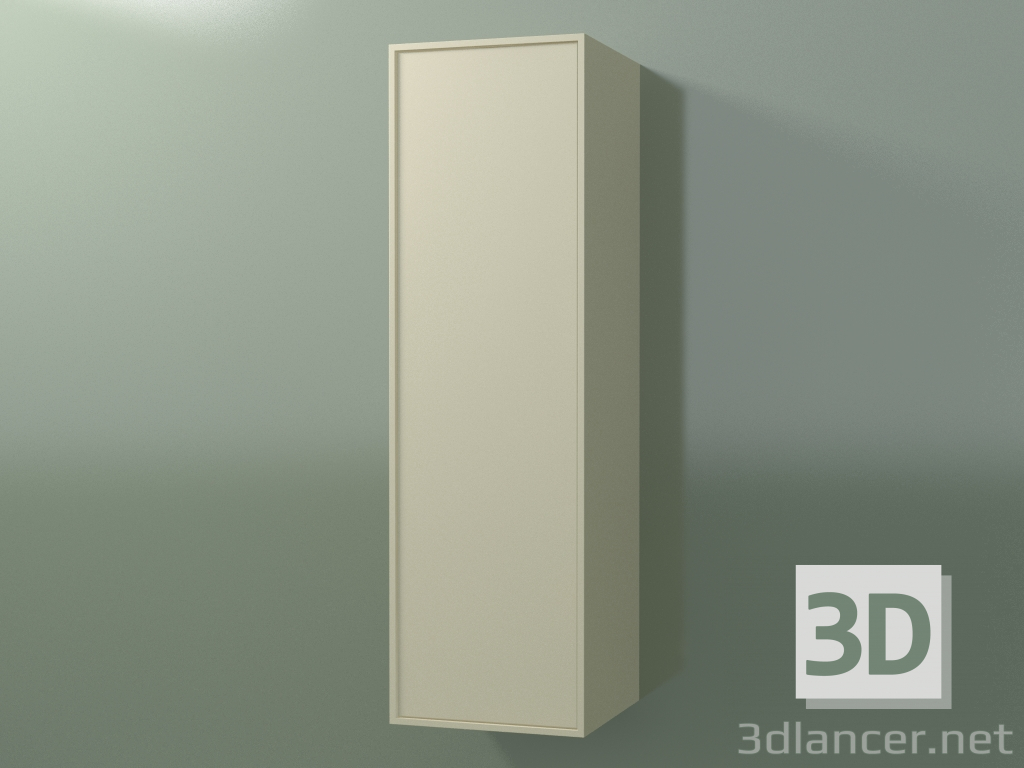 modello 3D Pensile con 1 anta (8BUBDDD01, 8BUBDDS01, Bone C39, L 36, P 36, H 120 cm) - anteprima