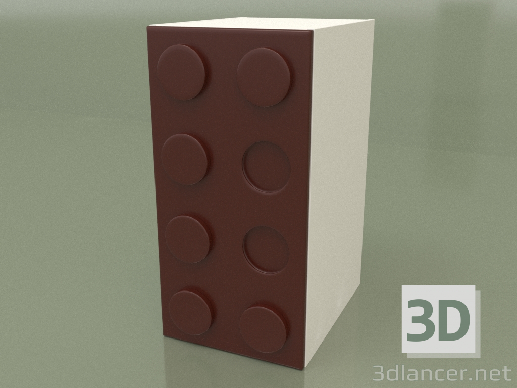 3d model Gabinete de un ala (Arabika) - vista previa