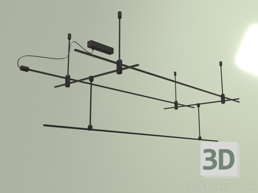 3D Modell Modulares Magnetsystem SM 8878 Würfelfuß 15001500 Schwarz 100W - Vorschau