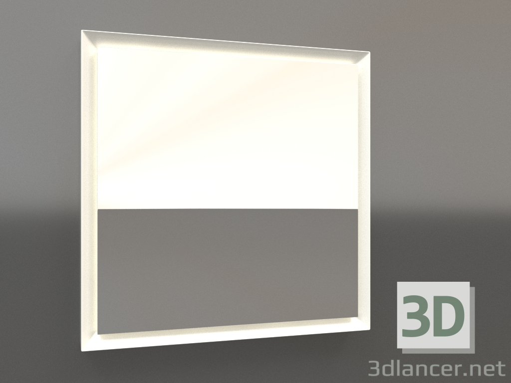 3d model Mirror ZL 21 (400x400, white plastic) - preview