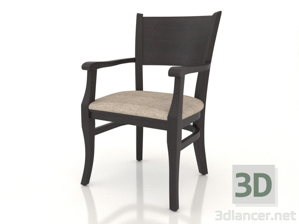 3D modeli Sandalye (koltuk) Bristol (Wenge) - önizleme