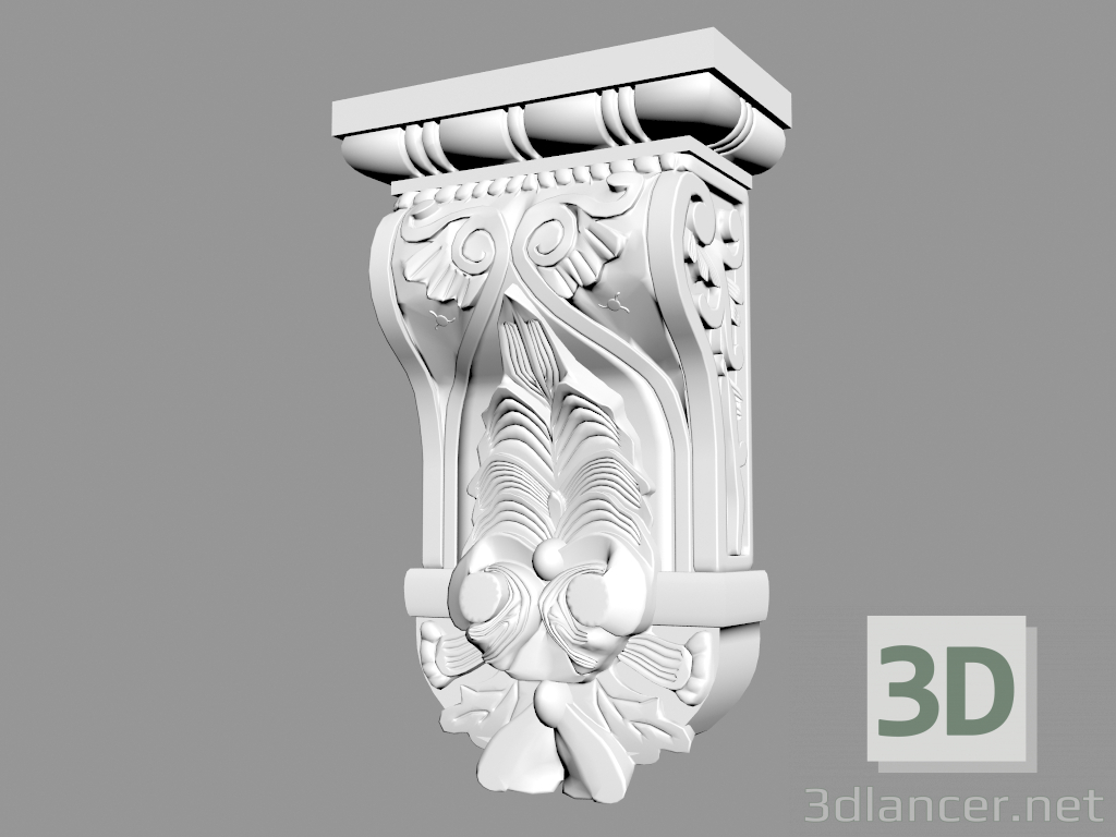 Modelo 3d Suporte B816 - preview