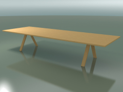 Table with standard worktop 5000 (H 74 - 390 x 135 cm, natural oak, composition 1)