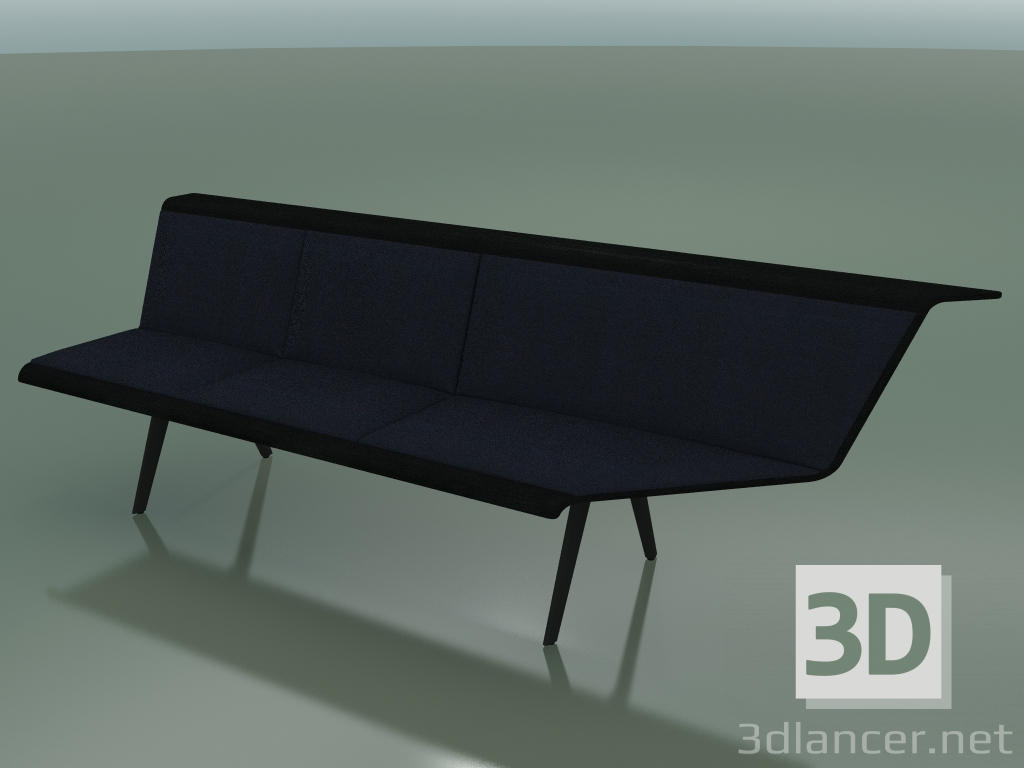 3d model Módulo angular triple Esperando 4510 (90 ° izquierda, negro) - vista previa