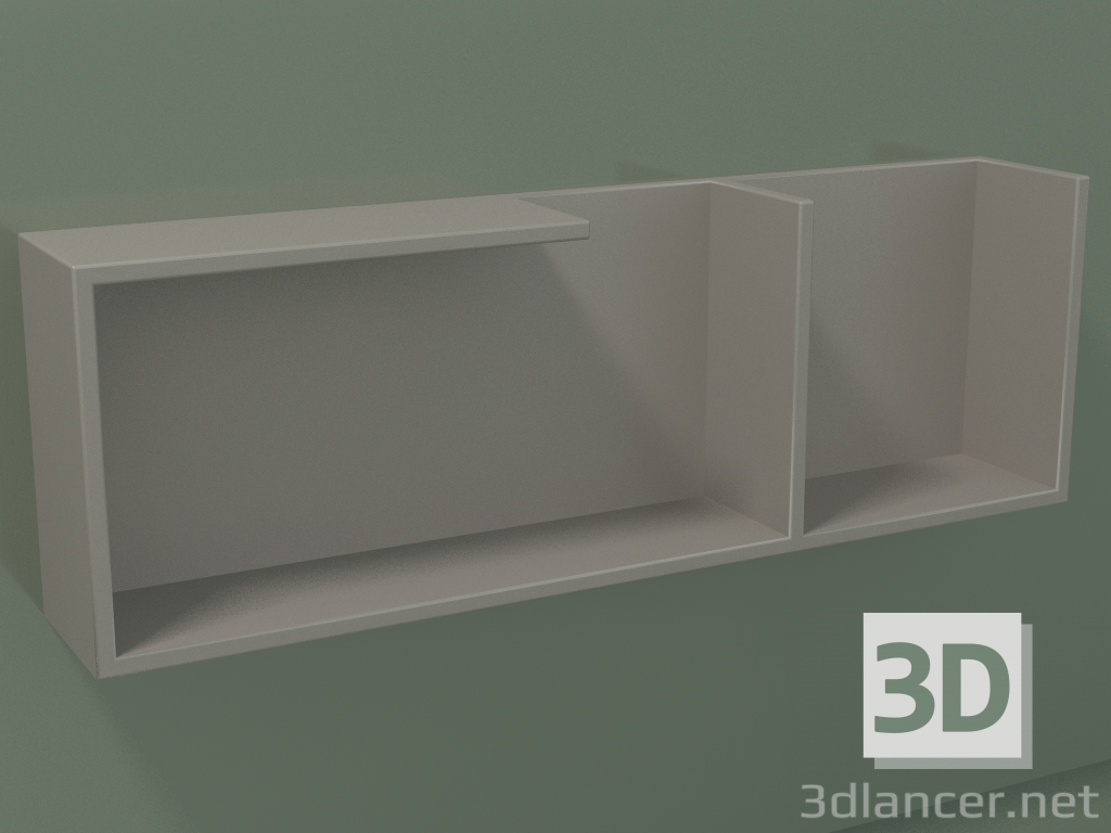 Modelo 3d Prateleira horizontal (90U19007, Clay C37, L 72, P 12, H 24 cm) - preview