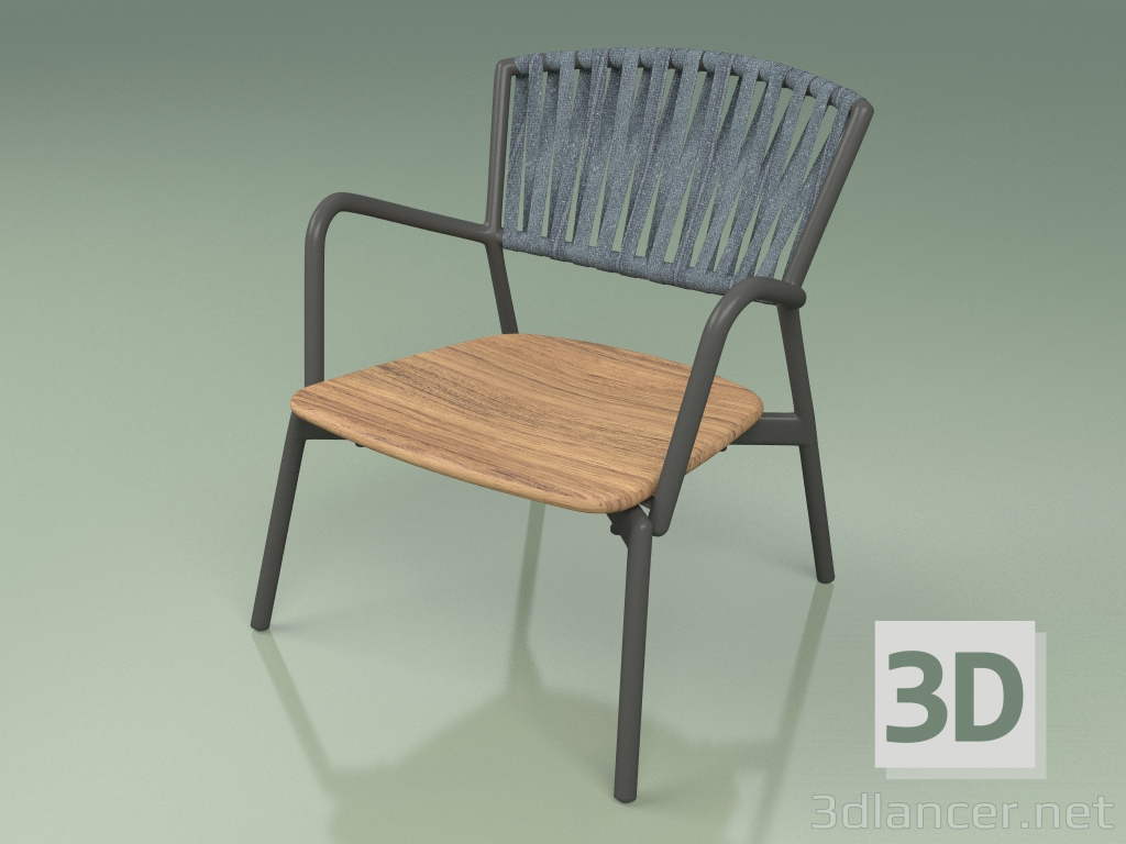 3d model Silla 127 (Belt Teal) - vista previa