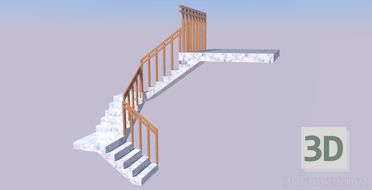 3D Modell Treppen - Vorschau