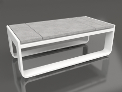 Table d'appoint 35 (DEKTON Kreta, Blanc)