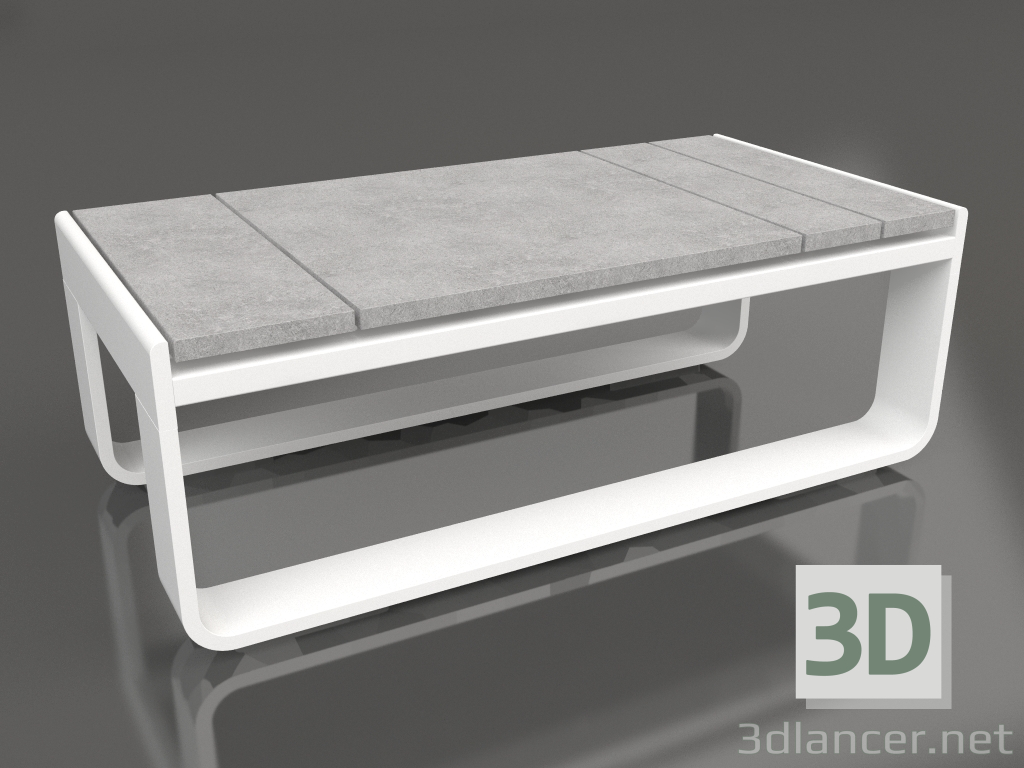 3D Modell Beistelltisch 35 (DEKTON Kreta, Weiß) - Vorschau