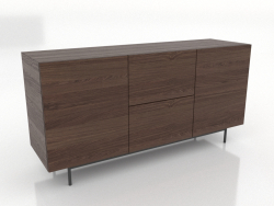 Kommode 2 1600 mm (Nussbaum dunkel)