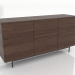 modèle 3D Commode 2 tiroirs 1600 mm (noyer foncé) - preview