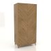 3D modeli LEMAR gardırop 2 kapılı 1050x600x2200 mm (doğal meşe) - önizleme