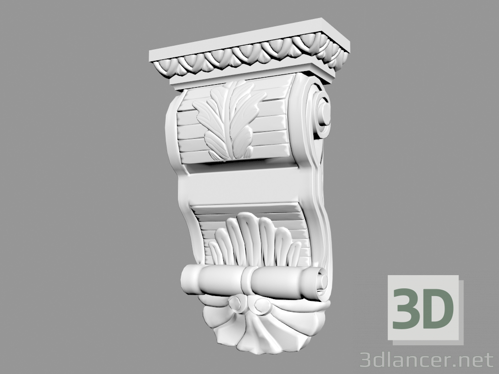 3d model Soporte B819 - vista previa