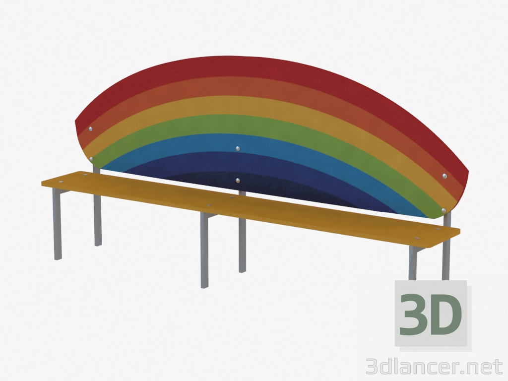 modello 3D Panchina (8033) - anteprima