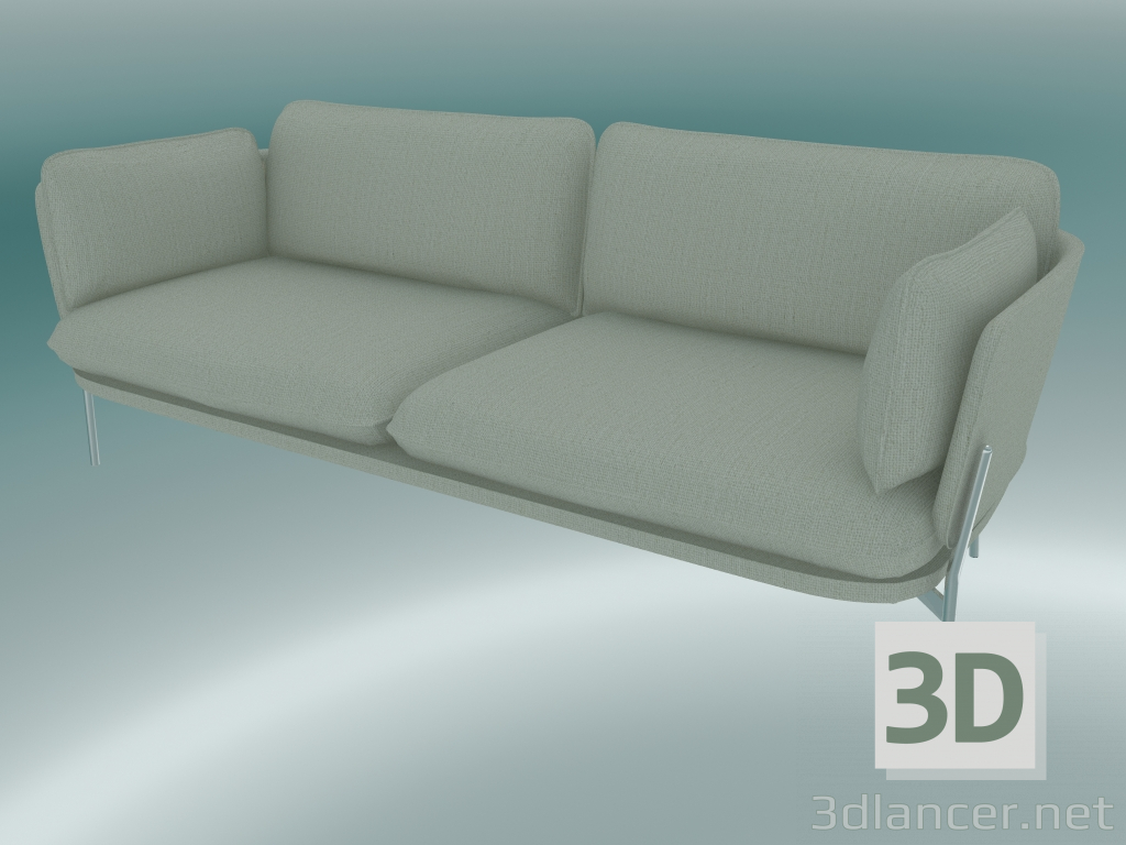 3d модель Диван Cloud (LN3.2, 84x220 H 75cm, Chromed legs, Sunniva 2 811) – превью