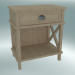 Modelo 3d Mesa-de-cabeceira Cambridge com gaveta e prateleira grande (Gray Oak) - preview