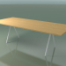 modèle 3D Table rectangulaire 5434 (H 74 - 100x240 cm, pieds 180 °, plaqué L22 chêne naturel, V12) - preview