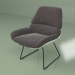 modèle 3D Fauteuil Bay (noir, gris foncé) - preview