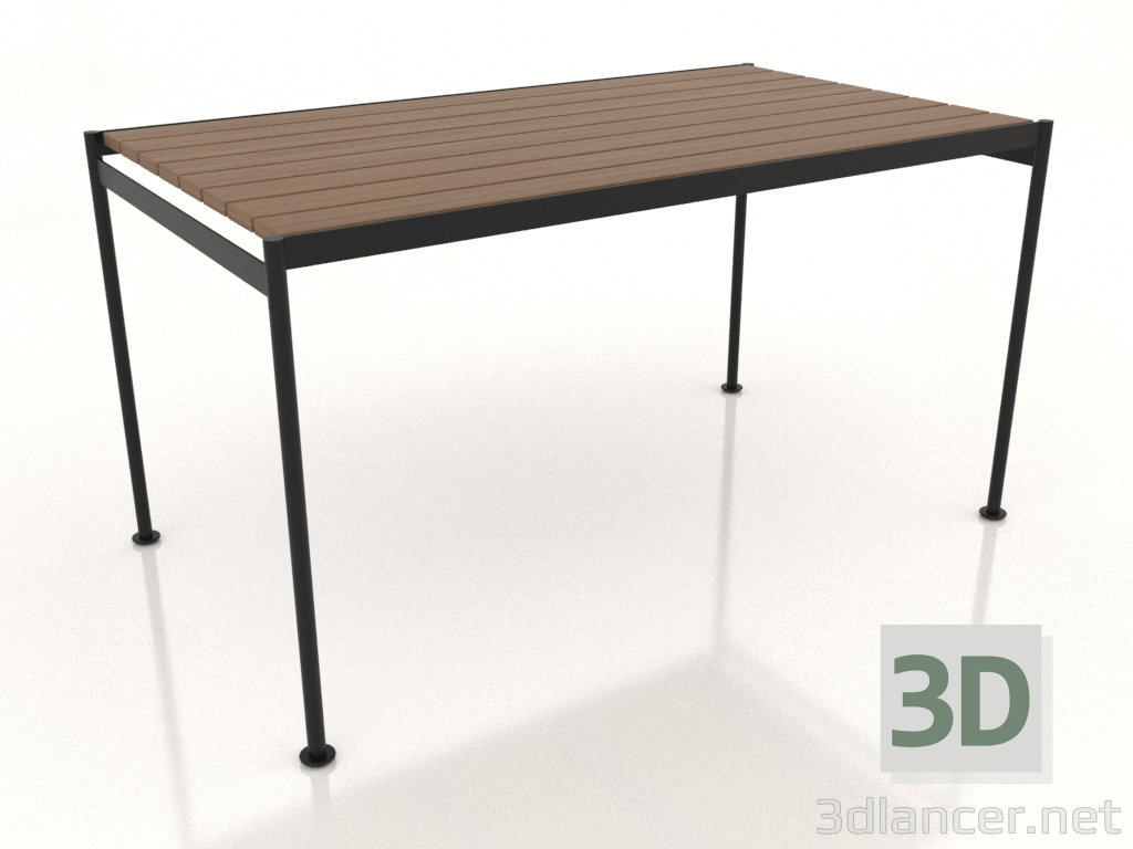 3D modeli Yemek masası 140x80 cm - önizleme