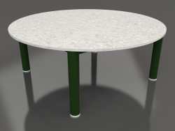 Coffee table D 90 (Bottle green, DEKTON Sirocco)