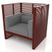 3d model Sillón Normando (rojo vino) - vista previa