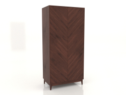 LEMAR अलमारी 2 दरवाजे 1050x600x2200 मिमी (तंबाकू ओक)
