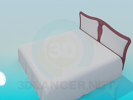 3D Modell Bett - Vorschau