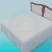 3D Modell Bett - Vorschau