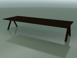 Table with standard worktop 5000 (H 74 - 390 x 135 cm, wenge, composition 2)