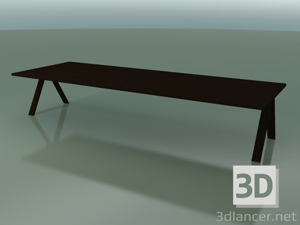 3d model Table with standard worktop 5000 (H 74 - 390 x 135 cm, wenge, composition 2) - preview