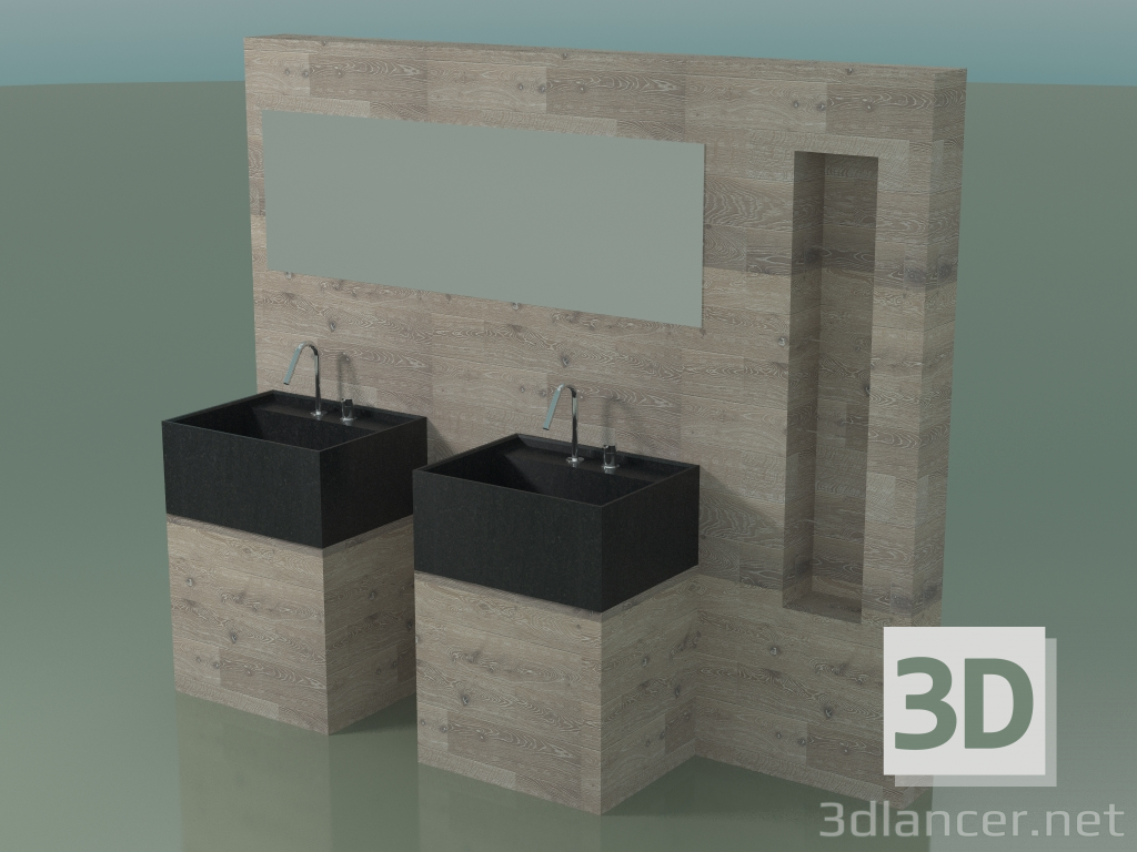 3d model Bathroom decor system (D11) - preview