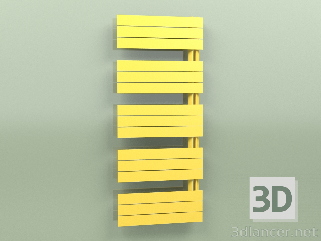 3d model Heated towel rail - Elato (1430 x 600, RAL - 1012) - preview