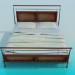 3D Modell Bett - Vorschau