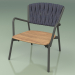 3d model Chair 227 (Metal Smoke, Padded Belt Gray-Blue) - preview