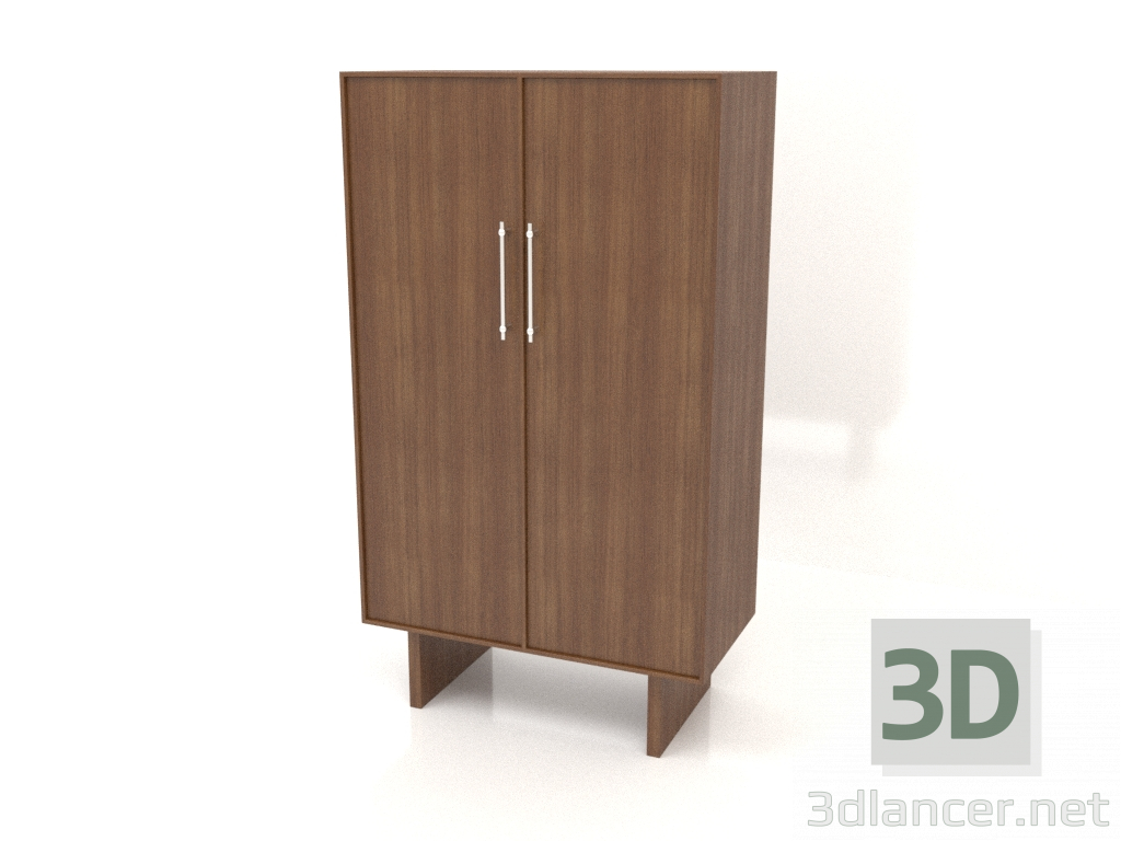 3D modeli Gardırop W 02 (800x400x1400, ahşap kahverengi ışık) - önizleme