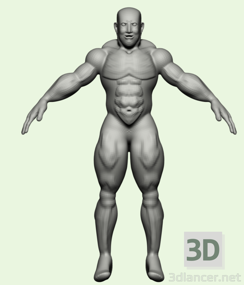 Modelo 3d O homem - preview