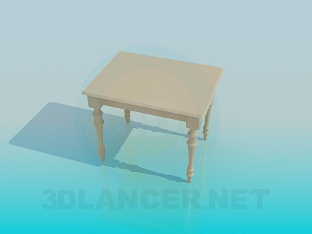 3D Modell Tisch - Vorschau