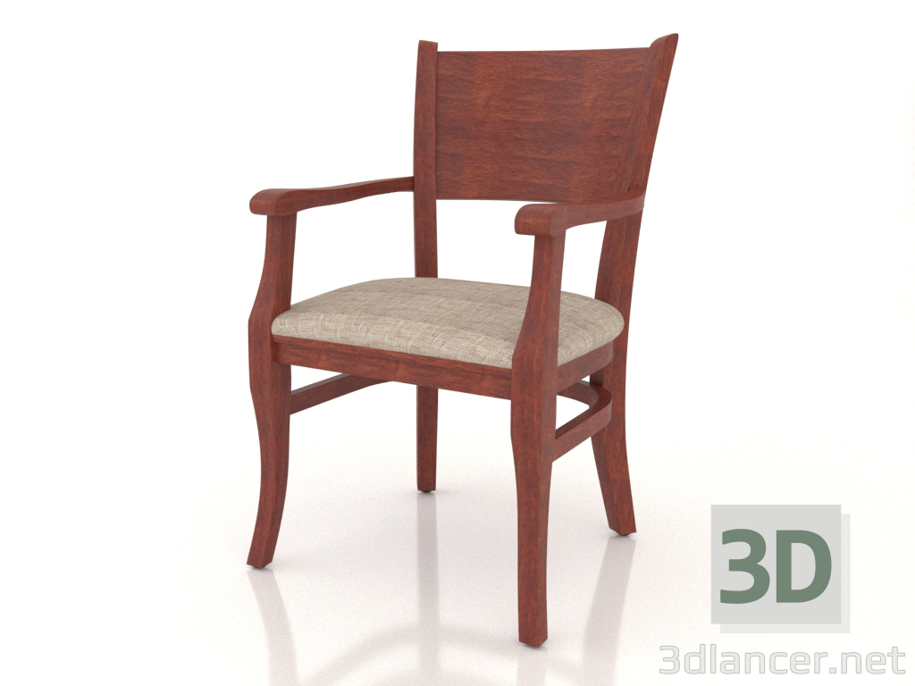 modèle 3D Chaise (fauteuil) Bristol (Cognac) - preview