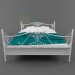 3d model Cama vintage - vista previa