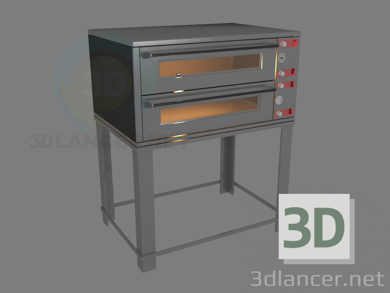 3d model Horno de pizza - vista previa