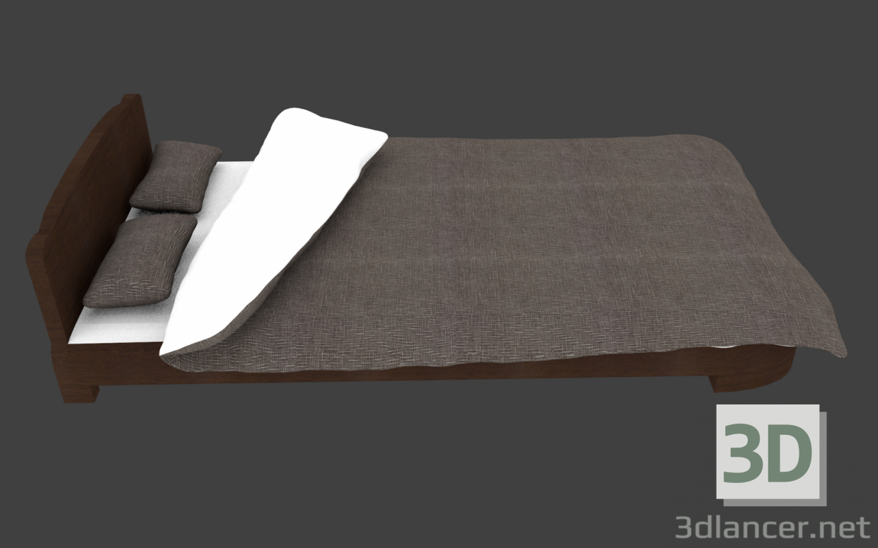 3d model Bed - preview