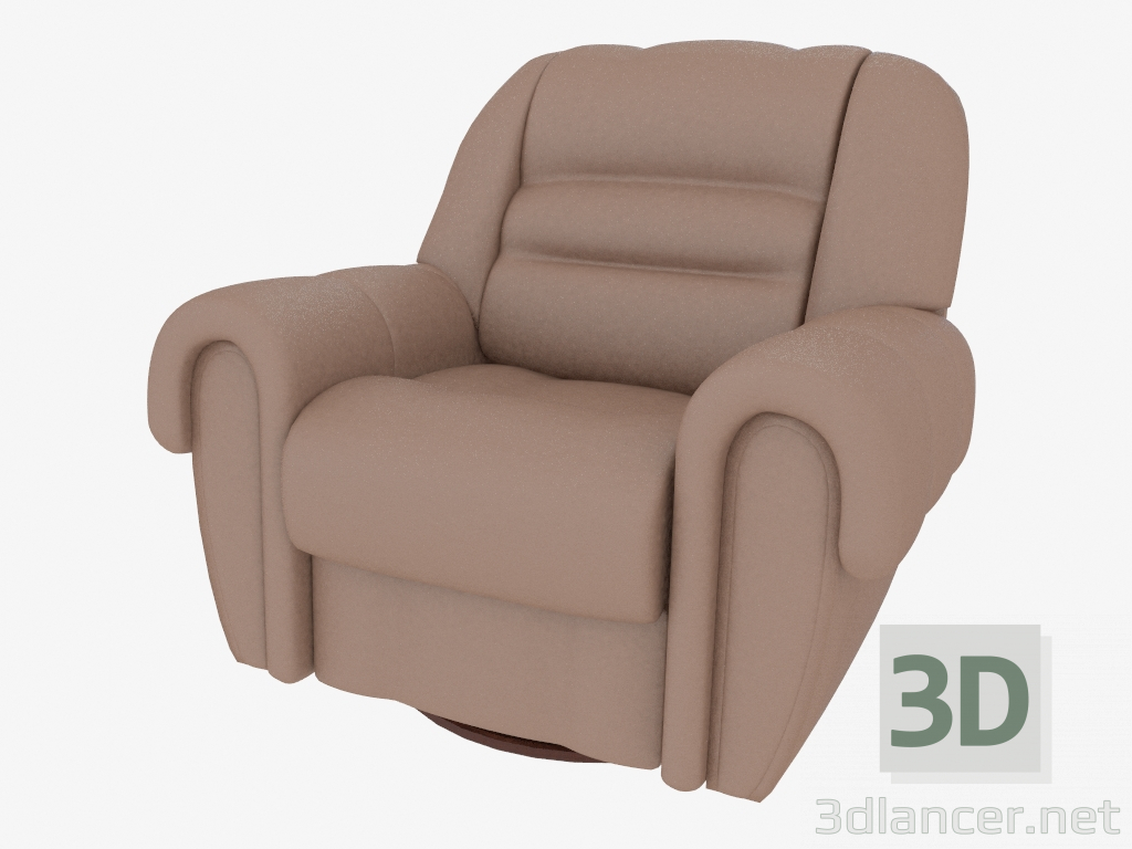 modèle 3D Fauteuil en cuir - preview